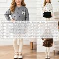thumbnail image 4 of WXFAZCVU Girls 2 Piece Outfits Bow Long Sleeved Sweater Top and Skirt Set Fall Fashion Clothes Size 1-2 Years, 4 of 4