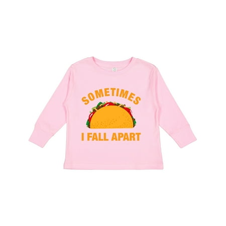 

Inktastic Tacos Fall Apart Gift Toddler Boy or Toddler Girl Long Sleeve T-Shirt