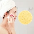 thumbnail image 2 of Unique Bargains 1 Pc Reusable Facial Sponges Round for Removing Dirt 2.36"x0.31" Yellow, 2 of 6