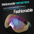 thumbnail image 4 of Motorcycle - -Scratch Lens Retro Fashion Visor Wind Lens Universal for Standard 3-Snap Open Face, 4 of 7