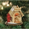 thumbnail image 2 of Old World Christmas K-9 Cottage Wooden Doghouse Ornament for Christmas Tree, Pomeranian, 2 of 4
