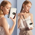 thumbnail image 4 of KALUNMA Wallets for Women Genuine Leather Credit Card Holder with RFID Blocking Large Capacity Wristlet, 4 of 8