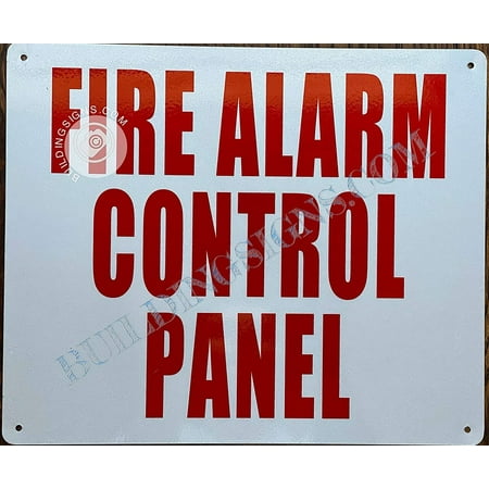 

FIRE Alarm Control Panel Sign - FACP Sign (White Reflective Aluminium 10X12 Rust Free) (ref-2201)