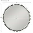 thumbnail image 6 of Uttermost 09691-Taza Taza 32" Circular Beveled Framed Accent Mirror - Black, 6 of 10
