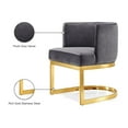 thumbnail image 2 of Meridian Furniture Gianna Grey Velvet Dining Chair, 2 of 5