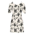 thumbnail image 4 of FcBaudy Camisole Sans Manches Robe Col en V, Robes d'Été pour Femmes, Robes Sans Manches Imprimées à Bretelles Mode Robe pour Femmes, 4 of 5