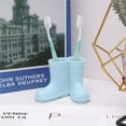 thumbnail image 3 of Inteprter Soporte para cepillos de dientes, Botas de lluvia Soporte para cepillos de Silicona Adorable Multifuncional con orificios de Juegos de accesorios de baño No.1, 3 of 6