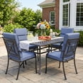 thumbnail image 2 of Aoodor 4-Piece Outdoor Chair Cushions 45 x 22 x 4 Inch Patio Furniture Seat Cushion - Dark Blue, 2 of 10