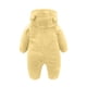 thumbnail image 4 of Cowsor Newborn Baby Bear Outfit Girls Boys Winter Fleece Clothes Hooded Romper Set, 4 of 6