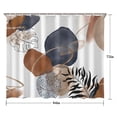 thumbnail image 5 of Blue Boho Abstract and Plant Pattern Shower Curtain 84"x72" ,Bathroom Decorative Shower Curtains Set with 12 Hooks,Modern Waterproof Washable Shower Curtain, 5 of 6