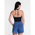 thumbnail image 3 of Madden NYC Women’s Faux Suede Hanky Hem Halter Top, Sizes XXS-XXL, 3 of 6