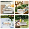 thumbnail image 4 of HLONK Buffet Serving Pan Rectangle Buffet Pan Stainless Steel Deep Food Container Metal Fast Food Storage Pot, 4 of 6