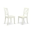 thumbnail image 4 of East West Furniture Dining Table- Dining Chairs, NOBO5-WHI-W, 4 of 6