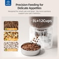 thumbnail image 4 of Automatic Cat Feeder and Water Fountain Combo, 3L WiFi Smart Pet Feeder with Stainless Steel Bowl, App Control for Remote Feeding, Detachable Easy Clean (White), 4 of 7