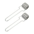 thumbnail image 2 of Miangastore Pounders Silver 2Pcs 8.3x1.6In, 2 of 8