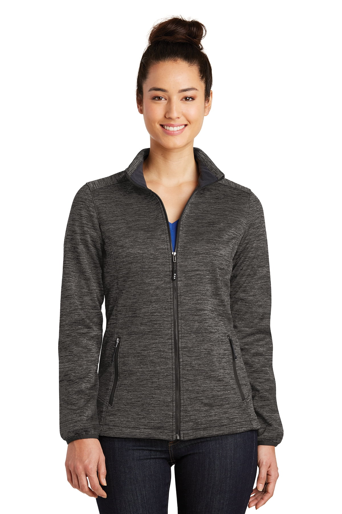 SportTek SportTek Ladies PosiCharge Electric Heather Soft Shell