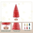 thumbnail image 3 of Artificial Mini Christmas Trees, 24/45 Pcs Sisal Snow Trees Bottle Brush Christmas Trees Pine Trees Ornaments Crafting Displaying Decoration, Tabletop Xmas Tree for Home, Party, 3 of 10