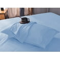thumbnail image 3 of Mutlu Home Goods Rayon Made From Bamboo Sheets Set, Twin Light Blue Sheets -Deep Pockets-Available in Queen,King,Full,California King,Twin,Twin XL-Wrinkle Free-Ultrasoft-3 Pieces, Twin, Light Blue, 3 of 4