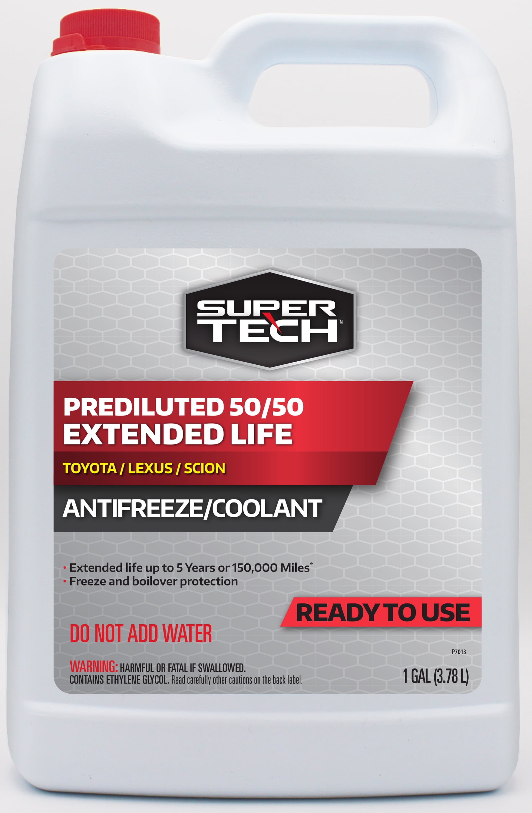Super Tech Asian Vehicles (Red) Antifreeze+Coolant, 1 gal - Ready to Use Antifreeze