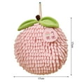 thumbnail image 7 of Mdesiwst Persimmon Hand Towel Chenille Hand Towel Cute Persimmon Fruit Design Super Absorbent Soft Texture Hanging Loop Quick Drying Ideal for Bathroom Kitchen, 7 of 7