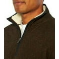 thumbnail image 3 of Orvis Men's Sherpa Lined 1/4 Zip Pullover Sweater, Brown Small, 3 of 4
