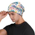 thumbnail image 3 of Naloa Colorful Chameleons Soft Beanie Hat, Knit Beanie Daily Beanie in Fine Knit for Women Men Winter Travel, Outdoor, 3 of 7