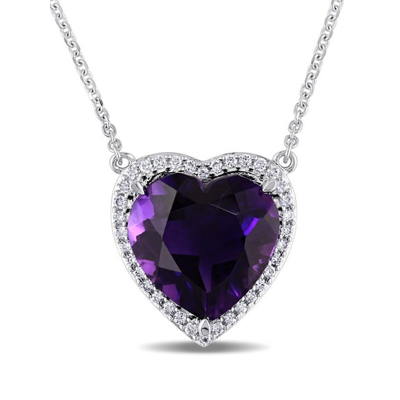 Everly Women's Amethyst 14k White Gold Necklace