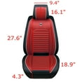 PU Leather Car Seat Cover for Front Seats, 1 Piece Auto Seat