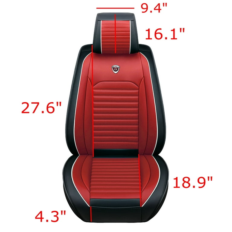 PU Leather Car Seat Cover for Front Seats, 1 Piece - Auto Seat Protector,  Padded Front Seat Cushion for Auto Truck Van & SUV, Car Interior Cover 