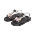 thumbnail image 4 of Sandals for Girls, Thick-Soled Crystal Jelly Princess Shoes with Bow , Spring/Summer Style, Comfortable Childrens Sandals, 4 of 9