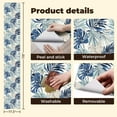 thumbnail image 4 of Peel and Stick Wallpaper Contact Paper Blue Green Tropical Palm Leaves Abstract Style Self Adhesive and Removable 17.7in x 118in, 4 of 8