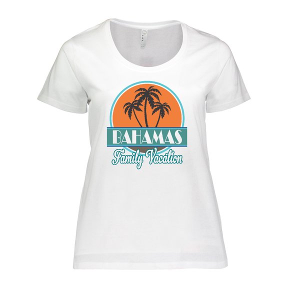 Inktastic Bahamas Family Vacation Matching Women's Plus Size T-Shirt
