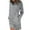 Gray, variant on Aoochasliy Fall Dresses for Women Clearance Fall Fashion Casual Comfortable Long Sleeve Round Neck Solid Color Dress