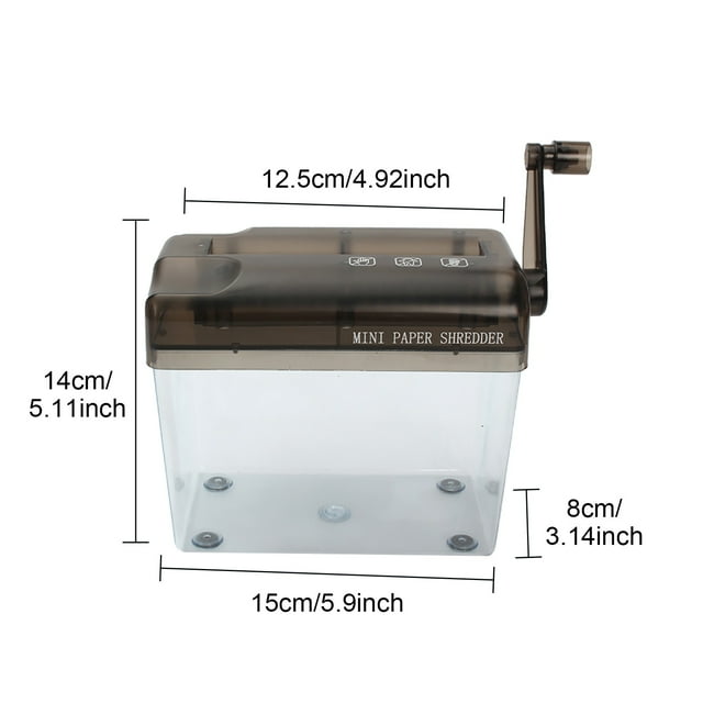 Mini Manual Shredder,Portable Mini Manual Shredder Portable Paper Cutter Hand File Shredder Meticulously Designed