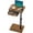 Rustic, variant on TV Tray with Drawer & Device Slot, Swivel Height Adjustable bedside table, Sofa Side Table for Eating, C Shaped Couch Table for Living Room & Bedroom, Portable Snack End Table for Couch & Bed, Black