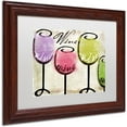 thumbnail image 2 of Trademark Fine Art "Wine Tasting III" Canvas Art by Color Bakery White Matte, Wood Frame, 2 of 4