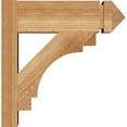 thumbnail image 3 of Ekena Millwork 6"W x 16"D x 16"H Merced Rough Sawn Arts and Crafts Outlooker, Western Red Cedar, 3 of 4
