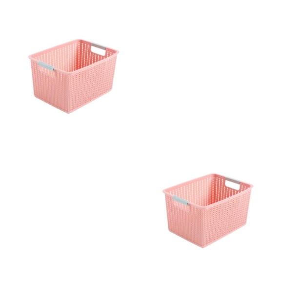 Wosthever Cesta organizadora de ratán, solución de almacenamiento versátil para dormitorio o cualquier habitación, cesta de almacenamiento Type4 NO4