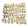 thumbnail image 3 of Elementos navideños dorados de 3 caracteres reemplazables tablero de letras de fieltro DIY manual, 3 of 5