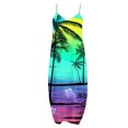 thumbnail image 5 of pstuiky Women's Fashion Sexy Vintage V Neck Sleeveless Printing Party Dresses, 5 of 5