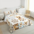 thumbnail image 3 of Homewish Kids Corgi Dog 2pcs Bedding Comforter Set,Cartoon Animal Twin Comforter Sets,Kawaii Pet Breathable Bedding Set,Super Cozy Room Decor,Reversible, 3 of 8