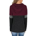 thumbnail image 2 of TEMOFON Sweaters for Women Hooded Sweatshirts Casual Long Sleeve Pullover Drawstring Fall Soft Sweaters Hoodies Winter Clothes with Pocket, 2 of 9