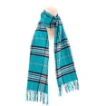thumbnail image 4 of Cashmere Feel New England Plaid Scarf - 100% Acrylic - Super Soft - Teal, 4 of 7