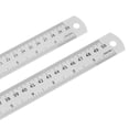 thumbnail image 3 of Steel Ruler 30cm 12 Inch & 50cm 20 Inch Metal with Conversion Table, 2 Pieces, 3 of 6
