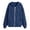 Navy, variant on GobdXE Solid Cotton Blend Girls Zip Up Hoodie Long Sleeve Bubble Sleeve Dual Patch Pocket Loose Casual Children Jacket Sweatshirt,6-7 Years(Navy)