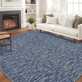thumbnail image 2 of Modern Washable Area Rugs 5' x 7', Low-Pile Soft Indoor Rugs for Living Room Bedroom, Foldable Floor Carpet with Non-Slip Backing(Blue), 2 of 6