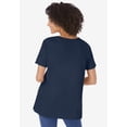 thumbnail image 2 of Woman Within Plus Size Perfect Short-Sleeve Keyhole Tee, 2 of 6