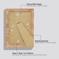 thumbnail image 5 of 6x9 Picture Frame Set of 4 with High Definition Real Glass, Mixed Color Wood Photo Frames for Desktop Display and Wall Mounting, 5 of 5