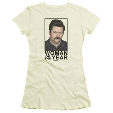 Parks&Rec/Woman Of The Year S/S Junior Sheer Cream