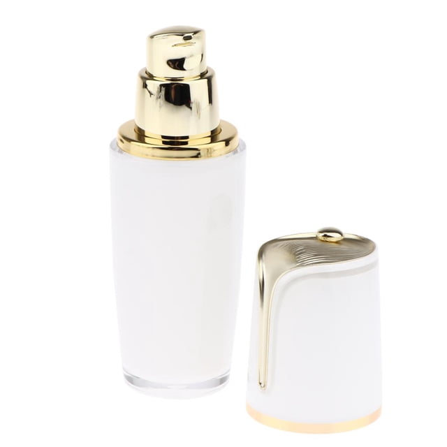 Contenedor Vacío Portátil Recargable Acrílico Airless Bomba de Vacío Baoblaze 30ml